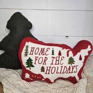 NWT Home For The Holidays & Tree Christmas Pillow Set